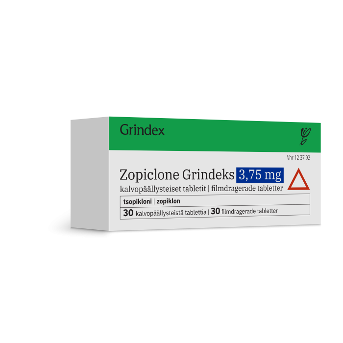 ZOPICLONE GRINDEKS tabletti, kalvopäällysteinen 3,75 mg 30 fol