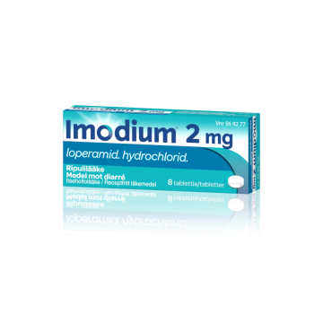 IMODIUM tabletti, kalvopäällysteinen 2 mg 8 fol