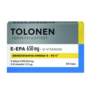 Tolonen E-EPA 650 mg 80 kapselia
