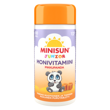 Minisun Monivitamiini Toffee Pikkupanda 100 kpl