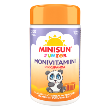 Minisun Monivitamiini Toffee Pikkupanda 200 kpl