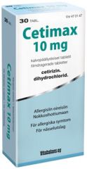CETIMAX tabletti, kalvopäällysteinen 10 mg 30 fol