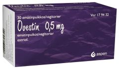 OVESTIN emätinpuikko 0,5 mg 30 fol