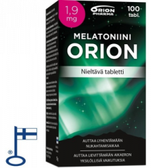 MELATONIINI ORION 1,9 MG NIELTÄVÄ 100 TABL