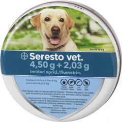 SERESTO VET KOIRILLE YLI 8 KG 4,5+2,03 g panta 1 kpl