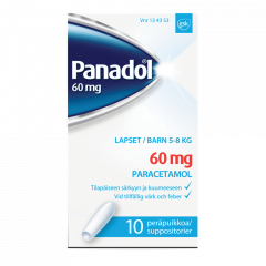 PANADOL 60 mg peräpuikko 10 kpl