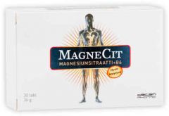 MAGNECIT  MAGNESIUMSITRAATTI + B6-VITAMIINI 30 TABL